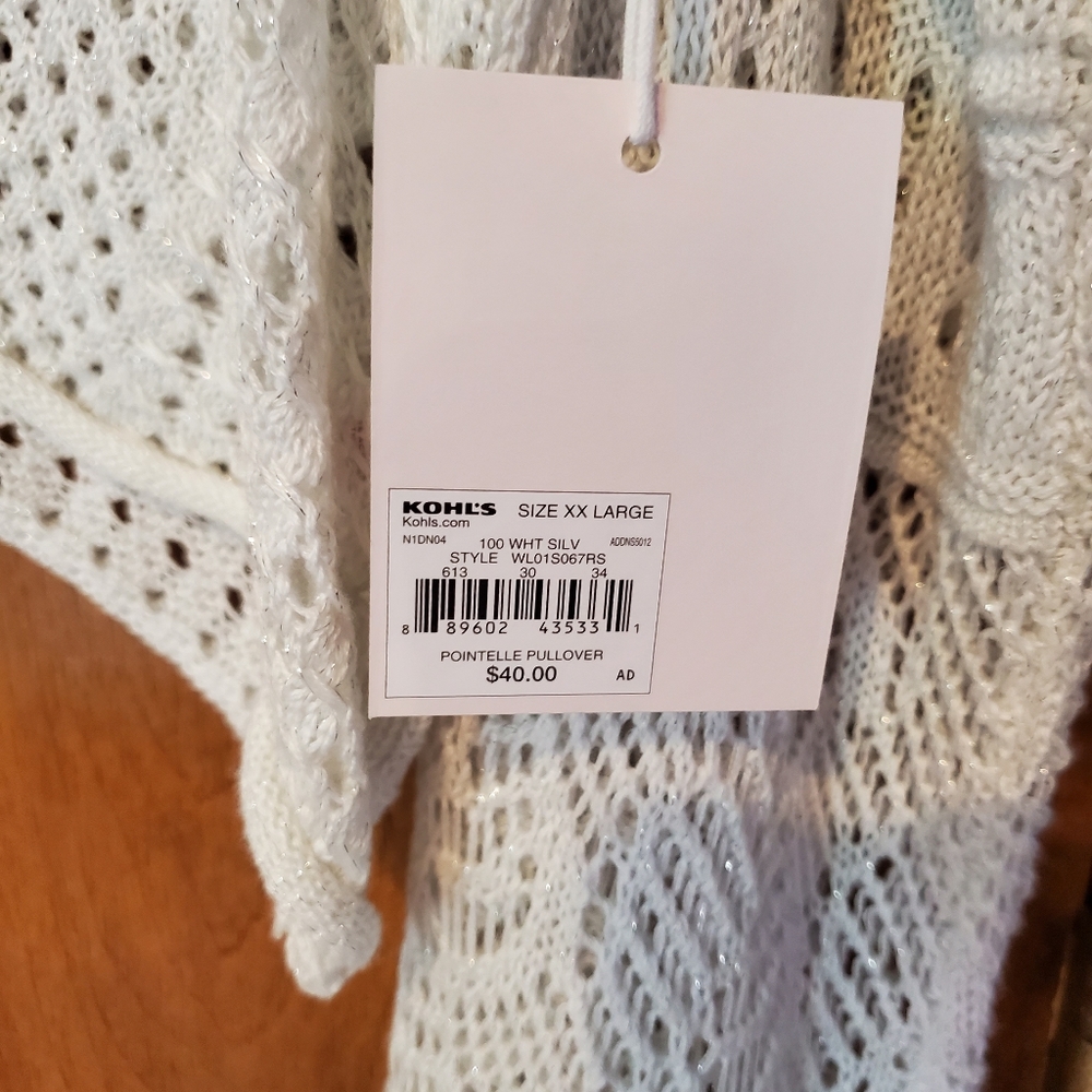 Lauren Conrad XXL white sweater. New! - Picture 2 of 6
